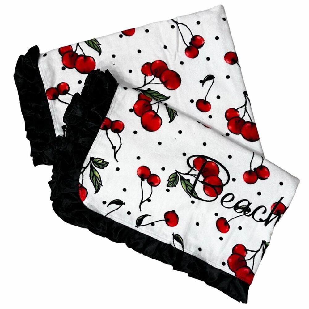 Beach Bunny Cherry Dot Beach Towel - Picture 4 of 7